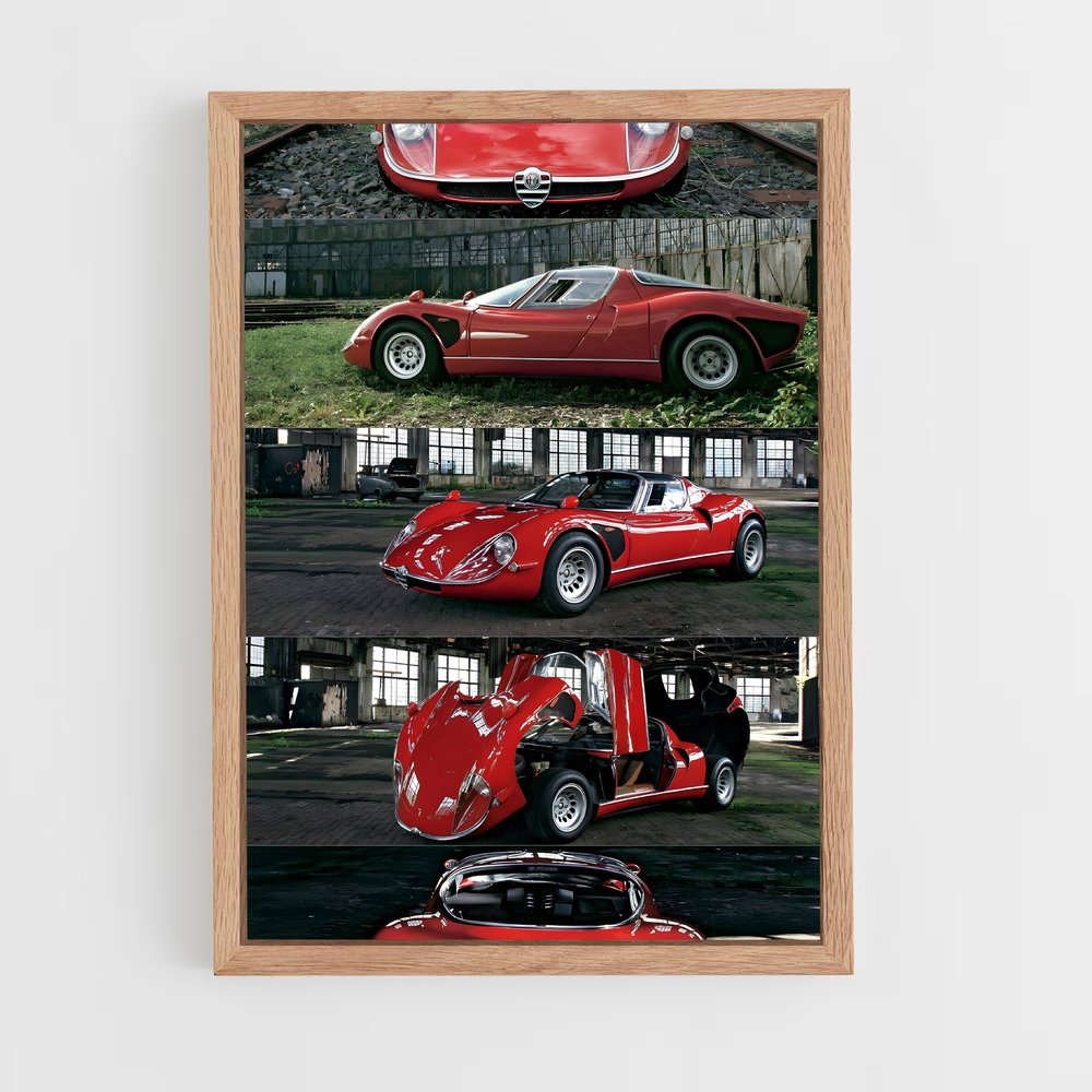Poster Vintage Roadsters – affiche Alfa Romeo (vue 4)